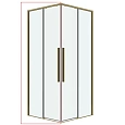 Душевая дверь GROSSMAN 1/2.К33.01.11.32.00 Galaxy (110x195) золото сатин, стекло прозрачное Душевая дверь GROSSMAN 1/2.К33.01.11.32.00 Galaxy (110x195) золото сатин, стекло прозрачное