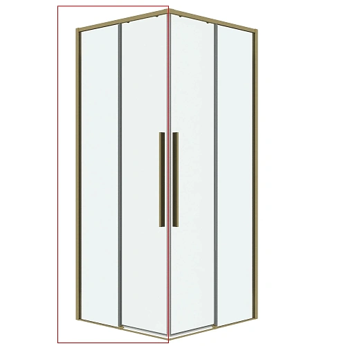 Душевая дверь GROSSMAN 1/2.К33.01.11.32.00 Galaxy (110x195) золото сатин, стекло прозрачное Душевая дверь GROSSMAN 1/2.К33.01.11.32.00 Galaxy (110x195) золото сатин, стекло прозрачное