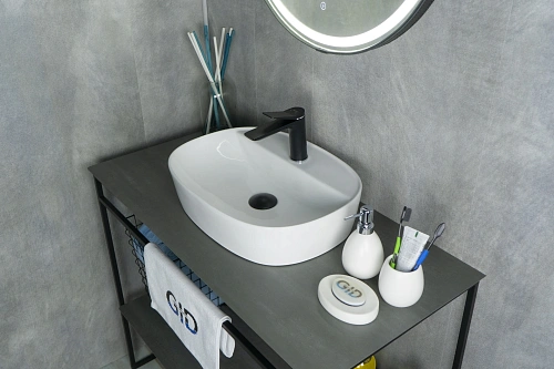 Раковина Gid N9045 51166 накладная белая 50x38x12 Раковина Gid N9045 51166 накладная белая 50x38x12