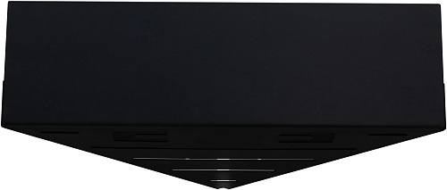 Полка Aquanet Магнум Н 28x28 черная матовая, угловая 00341536 Полка Aquanet Магнум Н 28x28 черная матовая, угловая 00341536