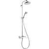 Картинка анонса товара «душевая система hansgrohe croma 220 showerpipe ecosmart с термостатом 27188000»