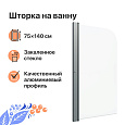 Шторка на ванну DIWO Псков 75х140 профиль хром глянцевый 571173 Шторка на ванну DIWO Псков 75х140 профиль хром глянцевый 571173