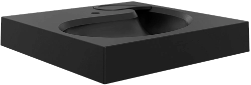 Раковина STWORKI Дублин 60 см черная матовая, на стиральную машину 558133 Раковина STWORKI Дублин 60 см черная матовая, на стиральную машину 558133