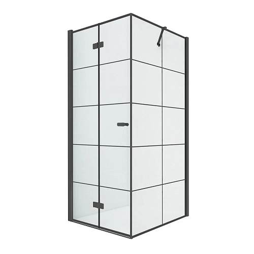 Душевой уголок NEW TRENDY NEW SOLEO BLACK L 90x90x195 D-0289A/D-0120B (черный) Душевой уголок NEW TRENDY NEW SOLEO BLACK L 90x90x195 D-0289A/D-0120B (черный)