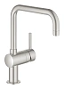 Смеситель для кухни GROHE Vento с U-образным изливом, суперсталь (30429DC0) Смеситель для кухни GROHE Vento с U-образным изливом, суперсталь (30429DC0)