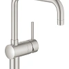 Смеситель для кухни GROHE Vento с U-образным изливом, суперсталь (30429DC0) Смеситель для кухни GROHE Vento с U-образным изливом, суперсталь (30429DC0)