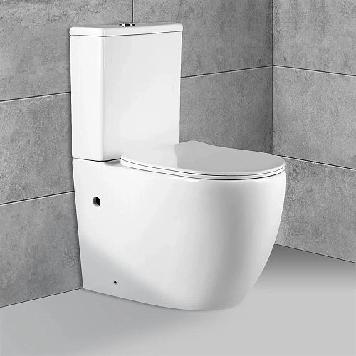 Чаша напольного унитаза Vincea Globo VT2B-34 белая, ультратонкое сиденье soft-close, P-trap Чаша напольного унитаза Vincea Globo VT2B-34 белая, ультратонкое сиденье soft-close, P-trap