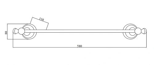 Полотенцедержатель Boheme Provanse 10802 Полотенцедержатель Boheme Provanse 10802