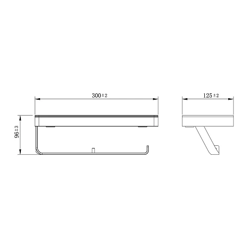 Держатель туалетной бумаги Lemark GLASS LINE с полкой, хром/белое стекло 9721040 Держатель туалетной бумаги Lemark GLASS LINE с полкой, хром/белое стекло 9721040