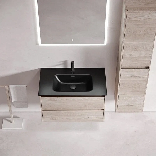 Тумба под раковину Sancos Libra LB80EG 790х450х500 дуб галифакс натуральный, подвесная Тумба под раковину Sancos Libra LB80EG 790х450х500 дуб галифакс натуральный, подвесная