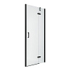 Картинка анонса товара «душевая дверь new trendy new renoma black r 120x195 d-0200a хром»