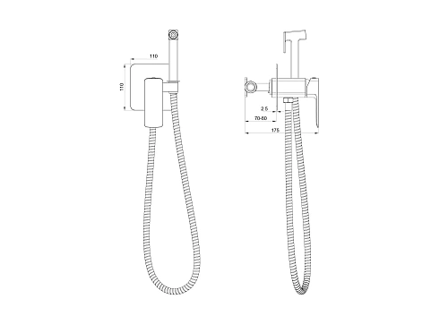 Гигиенический душ Wonzon & Woghand темный графит (WW-88829003-BGM) Гигиенический душ Wonzon & Woghand темный графит (WW-88829003-BGM)