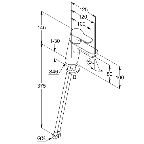 Смеситель для раковины Kludi PURE&EASY 373890565WR4 хром Смеситель для раковины Kludi PURE&EASY 373890565WR4 хром