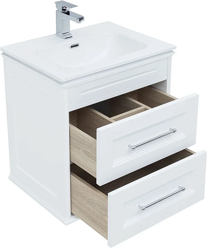 Комплект мебели Aquanet Бостон М 60 белый матовый 00210629 Комплект мебели Aquanet Бостон М 60 белый матовый 00210629