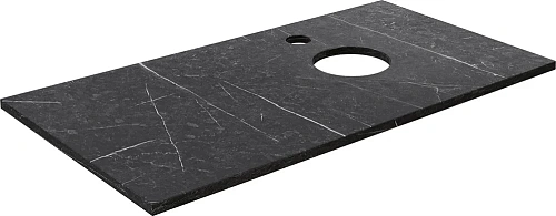 Комплект мебели DIWO Элиста 100 чёрный мрамор, с раковиной Moduo 40 RING (комплект, гарнитур) 555470 Комплект мебели DIWO Элиста 100 чёрный мрамор, с раковиной Moduo 40 RING (комплект, гарнитур) 555470