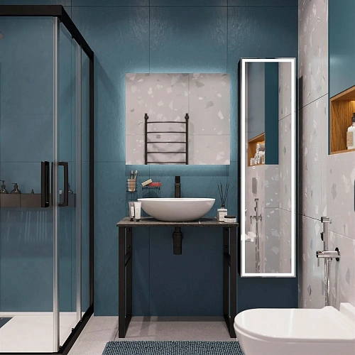 Консоль с раковиной DIWO Элиста 80 чёрный мрамор, Moduo 55 Leaf 555131 Консоль с раковиной DIWO Элиста 80 чёрный мрамор, Moduo 55 Leaf 555131