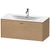 Картинка анонса товара «тумба под раковину duravit brioso br421301052 подвесная 102 см европейский дуб»