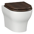 Унитаз подвесной Opadiris Лоренцо OS41712A белый, безободковый, сиденье антикварный орех Унитаз подвесной Opadiris Лоренцо OS41712A белый, безободковый, сиденье антикварный орех
