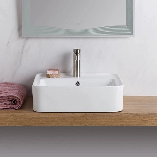 Раковина BelBagno BB1367 520x420 белый Раковина BelBagno BB1367 520x420 белый