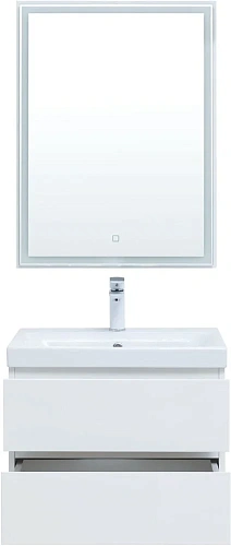 Комплект мебели Aquanet Беркли 60 белый глянец (2 ящика) 00306358 Комплект мебели Aquanet Беркли 60 белый глянец (2 ящика) 00306358