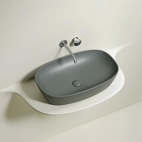 Раковина Ceramica Nova ELEMENT CN6049MH Антрацит матовый накладная Раковина Ceramica Nova ELEMENT CN6049MH Антрацит матовый накладная