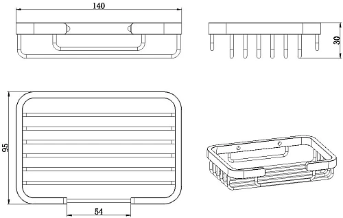 Мыльница Allen Brau Priority 6.31016-00 хром Мыльница Allen Brau Priority 6.31016-00 хром