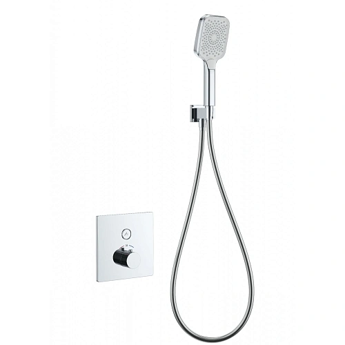 Смеситель для душа Wonzon & Woghand с термостатом, встраиваемый, хром (WW-D1017-B-CR) Смеситель для душа Wonzon & Woghand с термостатом, встраиваемый, хром (WW-D1017-B-CR)