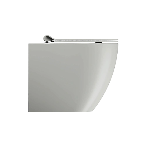 Унитаз приставной GSI PURA безободковый Swirlflush серый матовый (881017) без сиденья Унитаз приставной GSI PURA безободковый Swirlflush серый матовый (881017) без сиденья