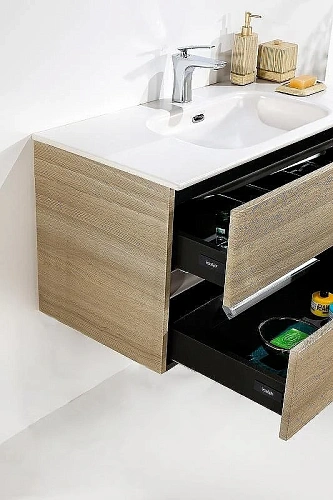 Тумба под раковину Armadi Art VALLESSI 80 Дуб светлый матовый фактурный 837-080-L Тумба под раковину Armadi Art VALLESSI 80 Дуб светлый матовый фактурный 837-080-L