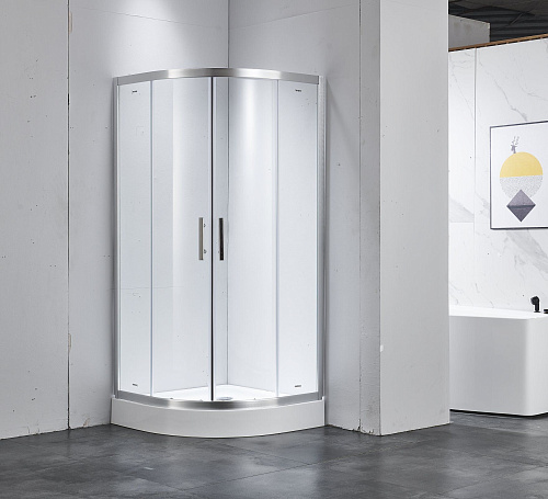 Душевой уголок Timo Imwei YL-9001C 90x90 с поддоном, стекло прозрачное, профиль хром Душевой уголок Timo Imwei YL-9001C 90x90 с поддоном, стекло прозрачное, профиль хром