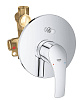 Картинка анонса товара «смеситель для ванны grohe eurosmart new (внешняя и встраиваемая части), хром (33305002)»