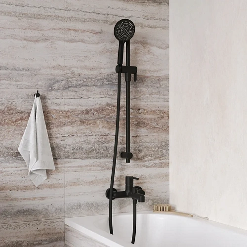 Смеситель для ванны IDDIS Aiger (AIGBL00i02WA) черный матовый Смеситель для ванны IDDIS Aiger (AIGBL00i02WA) черный матовый