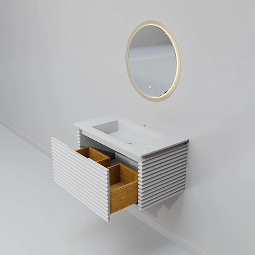 Комплект мебели ArtDecco Jacqueline 80 AJC08W34S2M0 белый Комплект мебели ArtDecco Jacqueline 80 AJC08W34S2M0 белый