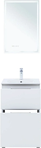 Тумба под раковину Aquanet Алвита New 50 00344131 напольная, белый матовый Тумба под раковину Aquanet Алвита New 50 00344131 напольная, белый матовый