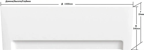 Акриловая ванна DIWO Ярославль 150x70 прямоугольная, пристенная, российская 511133 Акриловая ванна DIWO Ярославль 150x70 прямоугольная, пристенная, российская 511133