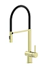 Смеситель для кухни Wonzon &amp; Woghand с гибким изливом, брашированное золото (WW-88438003-BG)