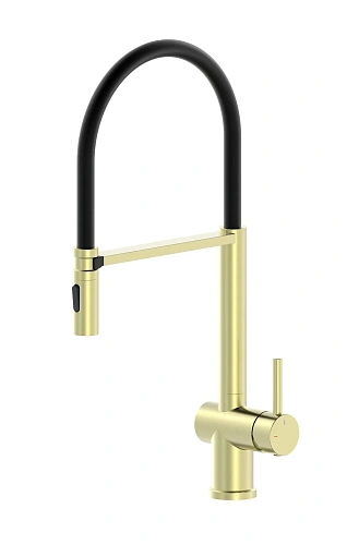 Смеситель для кухни Wonzon & Woghand с гибким изливом, брашированное золото (WW-88438003-BG) Смеситель для кухни Wonzon & Woghand с гибким изливом, брашированное золото (WW-88438003-BG)