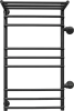 Полотенцесушитель водяной EWRIKA Сафо ИДЗ 100х50, черный, с полкой, с боковым подключением 50 справа 582288