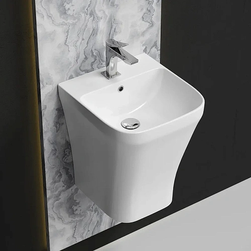 Раковина Ceramica Nova DION CN6067 белый моноблок Раковина Ceramica Nova DION CN6067 белый моноблок