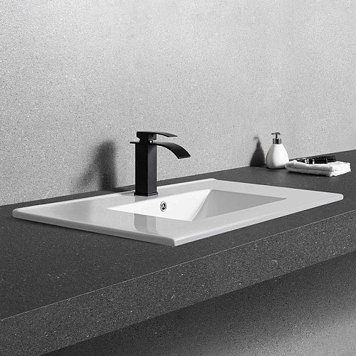 Раковина CeramaLux YJ803-90 врезная, белый Раковина CeramaLux YJ803-90 врезная, белый