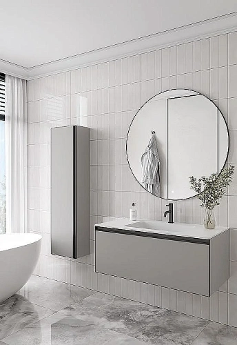 Тумба под раковину Armadi Art QUATRO 1 100CM LUNA профиль ANTHRACITE 790-M1-100-L-A Тумба под раковину Armadi Art QUATRO 1 100CM LUNA профиль ANTHRACITE 790-M1-100-L-A