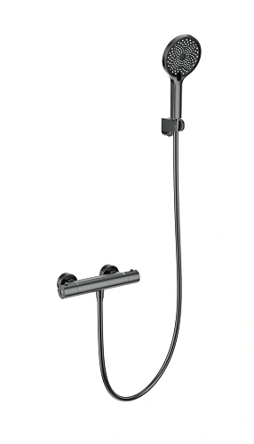 Смеситель для душа Wonzon & Woghand с термостатом, темный графит (WW-B2012-A-BGG) Смеситель для душа Wonzon & Woghand с термостатом, темный графит (WW-B2012-A-BGG)