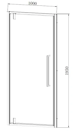 Душевая дверь Vincea Alpha VDP-3AL100MT хром, стекло текстурное Душевая дверь Vincea Alpha VDP-3AL100MT хром, стекло текстурное