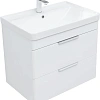 Тумба под раковину Aquanet Ирис new 710 белый глянец (2 ящика) 00310145 Тумба под раковину Aquanet Ирис new 710 белый глянец (2 ящика) 00310145