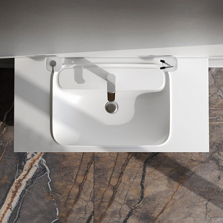 Раковина AM.PM Func M8FWPC1000WM мебельная, литьевой мрамор, 100 см, белый матовый Раковина AM.PM Func M8FWPC1000WM мебельная, литьевой мрамор, 100 см, белый матовый