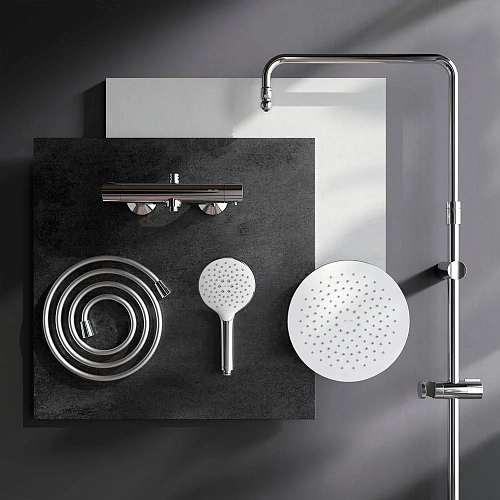 Душевая система AM.PM Like F0780464 термостат, верхний душ d250 мм Душевая система AM.PM Like F0780464 термостат, верхний душ d250 мм