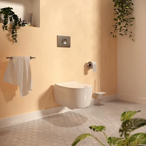 Инсталляция для унитаза BERGES NOVUM с кнопкой смыва, R3 хром глянец 040223 Инсталляция для унитаза BERGES NOVUM с кнопкой смыва, R3 хром глянец 040223