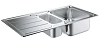 Кухонная мойка Grohe K500 из нержавеющей стали с корзинчатым вентилем, 31572SD0, левая/правая