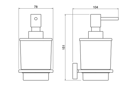 Дозатор жидкого мыла Aquatek ЛИБРА AQ4305CR хром Дозатор жидкого мыла Aquatek ЛИБРА AQ4305CR хром