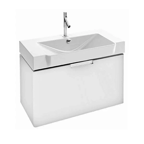 Комплект мебели 80 см Jacob Delafon Reve , белый лак, с 1 выдвижным ящиком, с бельевой корзиной, с п E4803-00+EB1131-G1C+EB582-NF Комплект мебели 80 см Jacob Delafon Reve , белый лак, с 1 выдвижным ящиком, с бельевой корзиной, с п E4803-00+EB1131-G1C+EB582-NF